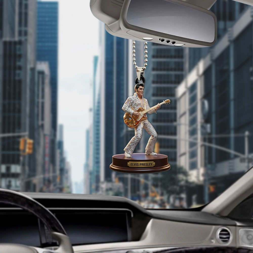 Elvis Presley Custom shape 2-sided Acrylic Car Ornament – MAITM13453