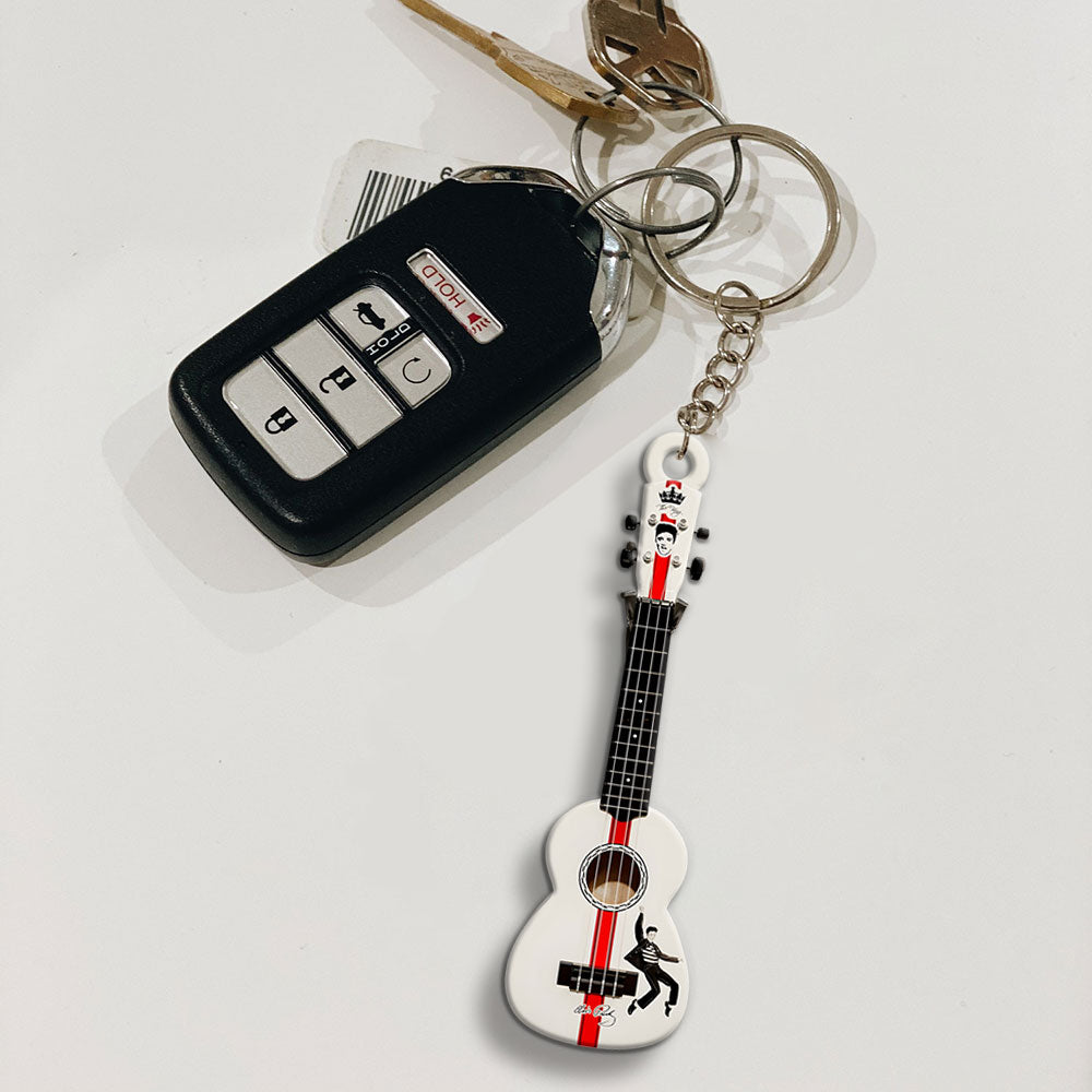 Elvis Presley Custom Shape 2-sided Keychain – MAITM 11593
