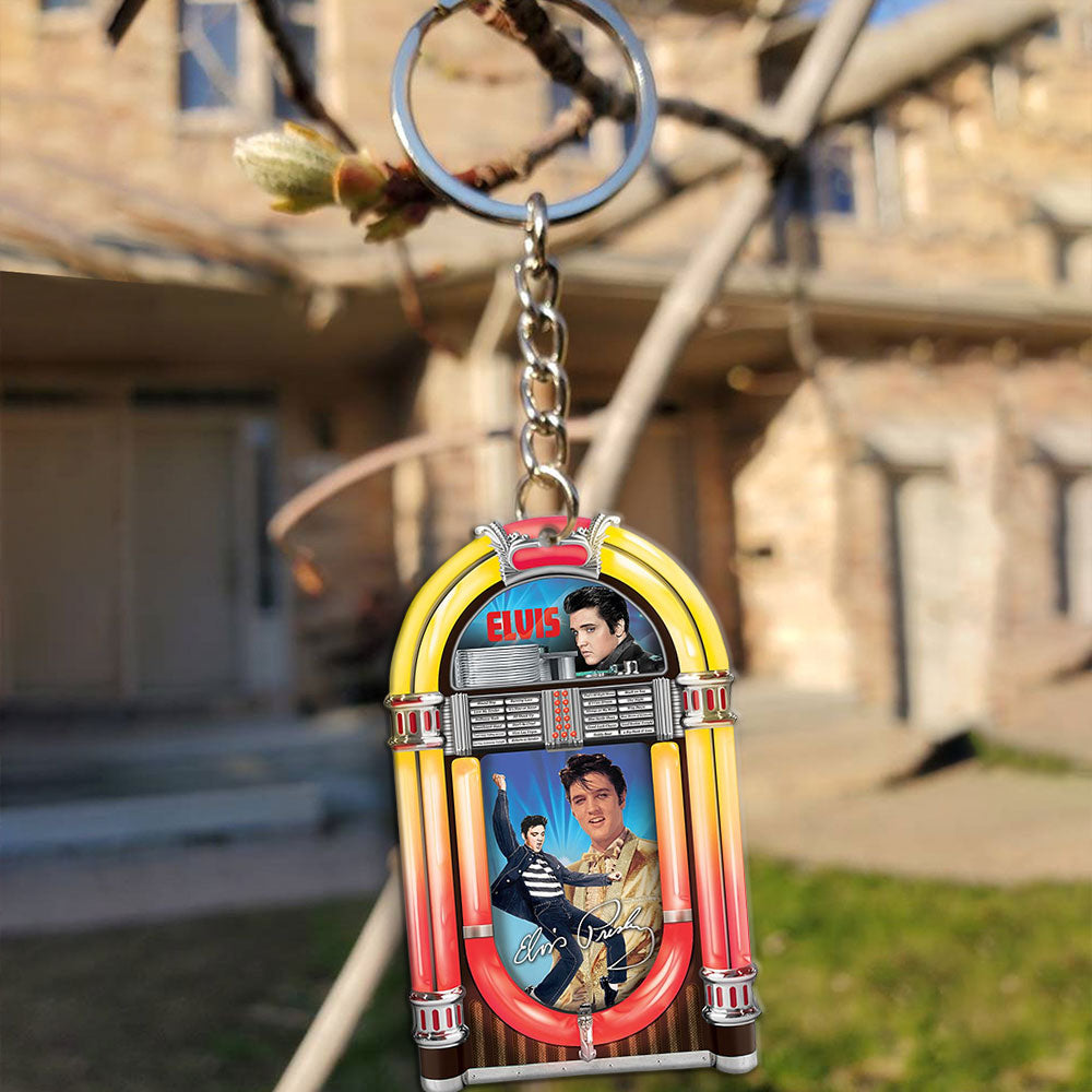 Elvis Presley Custom Shape 2-sided Keychain – MAITM15109