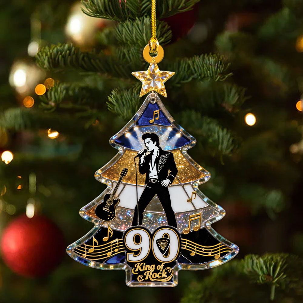 Elvis Presley Custom Shape 2-sided Acrylic Ornament – MAITM13946