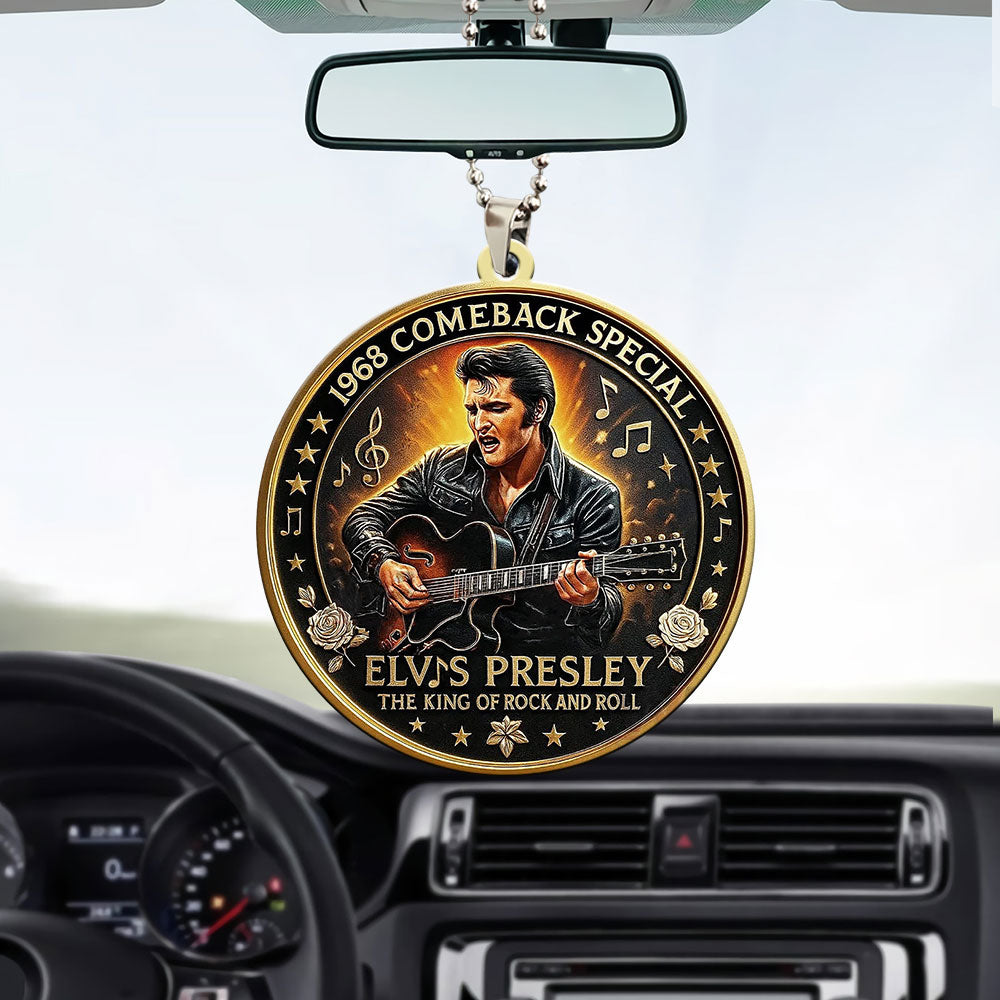 Elvis Presley Custom Shape 2-sided Acrylic Car Ornament – TANTN17062