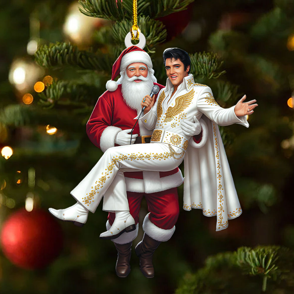Elvis Presley Custom Shape 2-sided Acrylic Ornament – MAITM13785