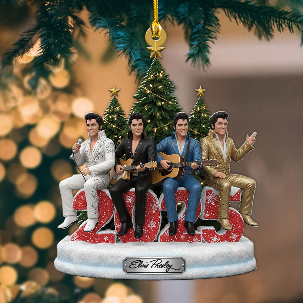 Elvis Presley Custom Shape 2-sided Acrylic Ornament – MAITM13790