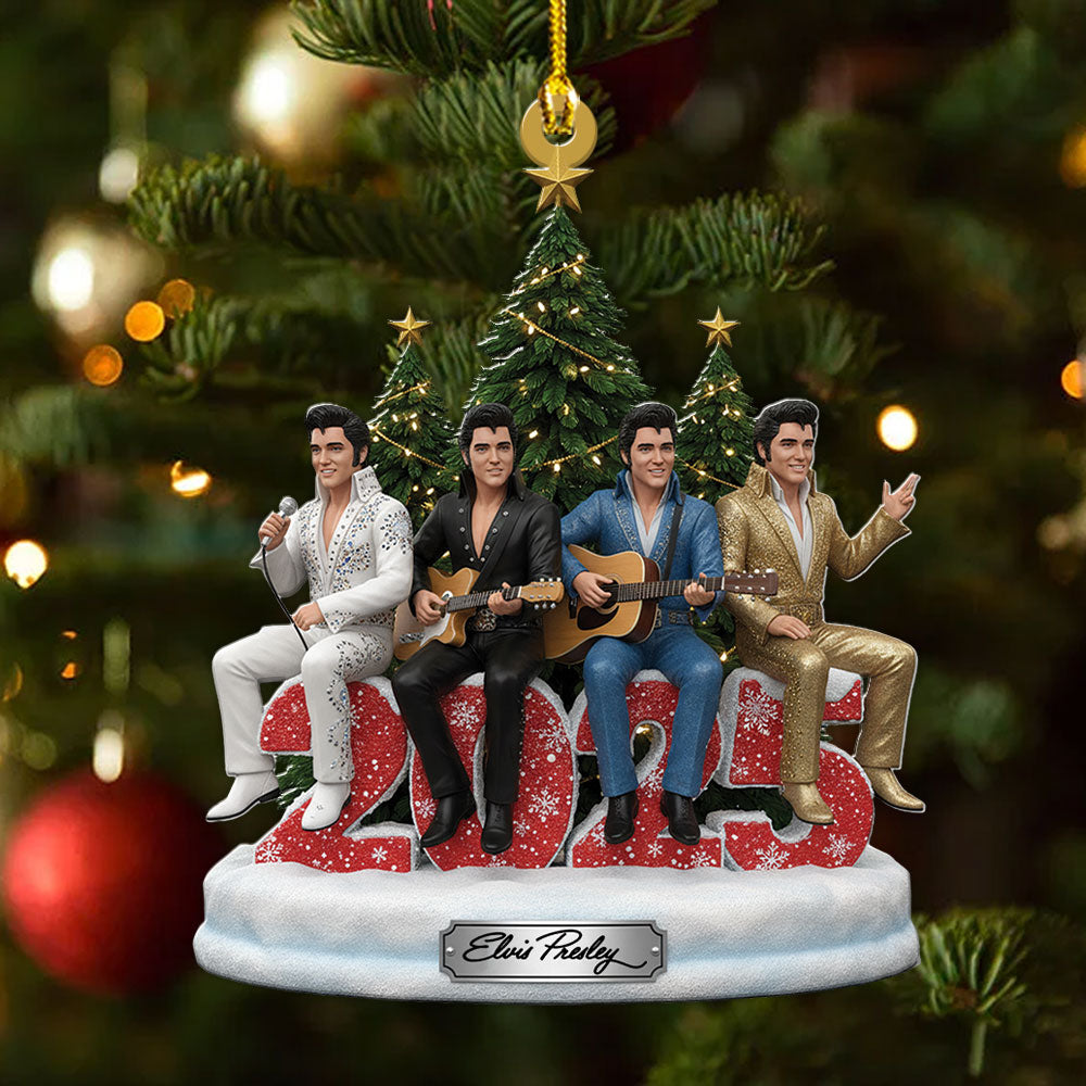 Elvis Presley Custom Shape 2-sided Acrylic Ornament – MAITM13790