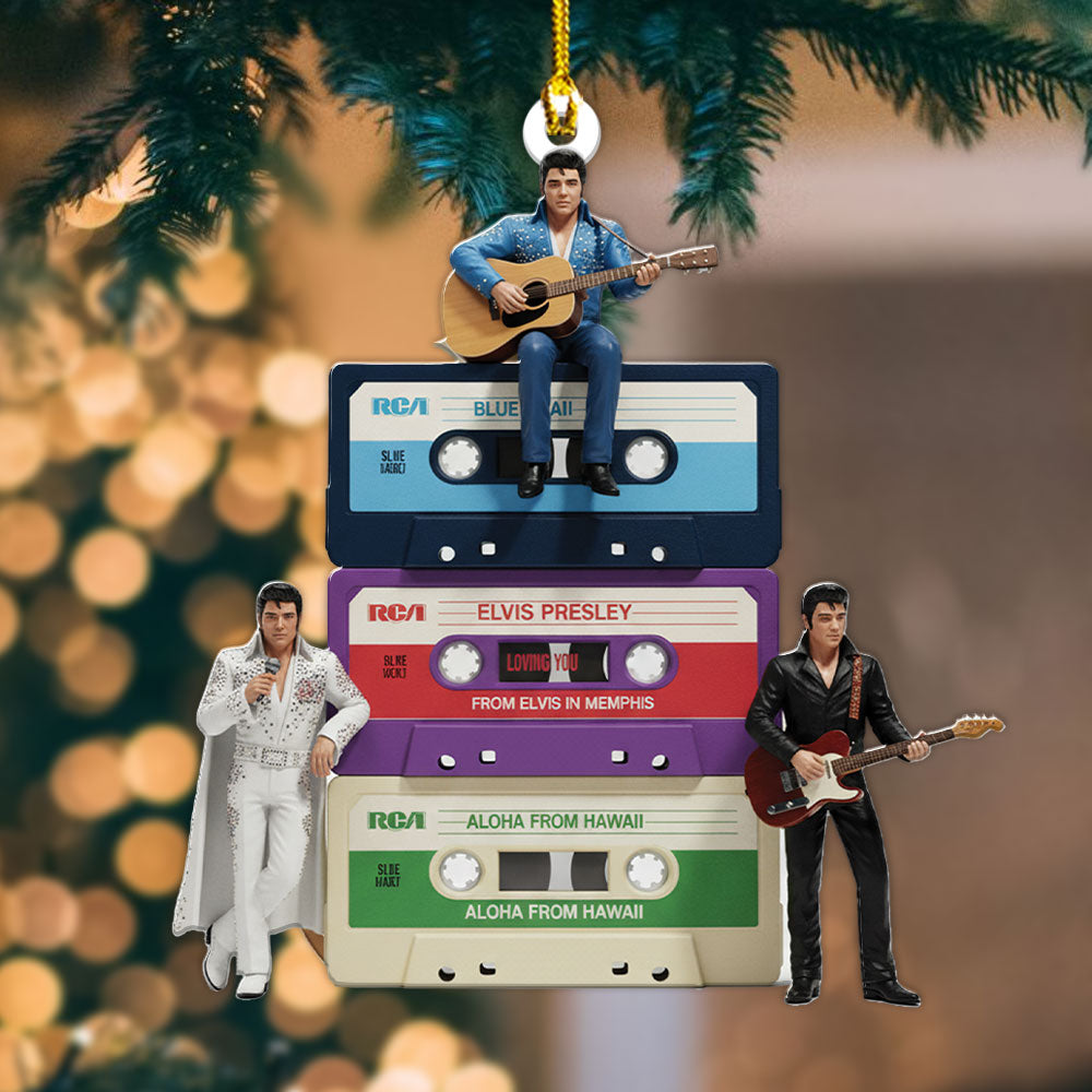 Elvis Presley Custom Shape 2-sided Acrylic Ornament – MAITM13794