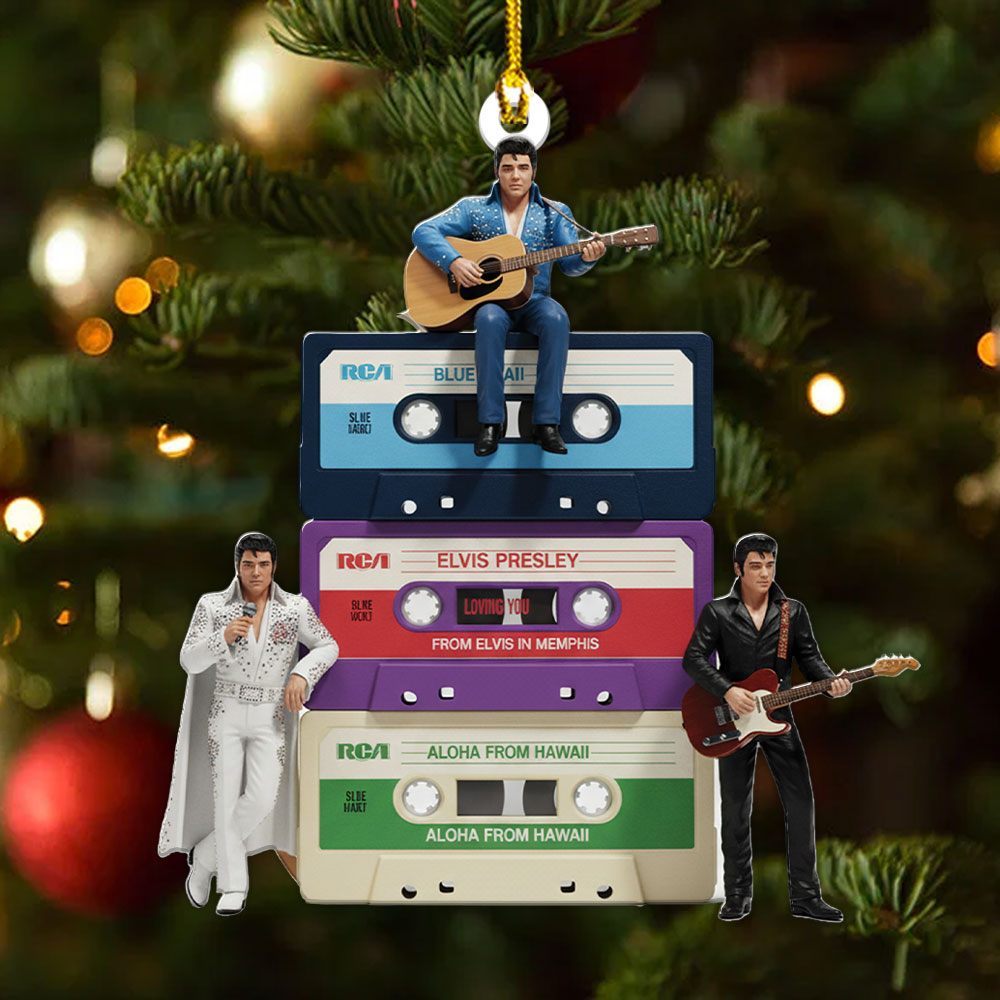 Elvis Presley Custom Shape 2-sided Acrylic Ornament – MAITM13794