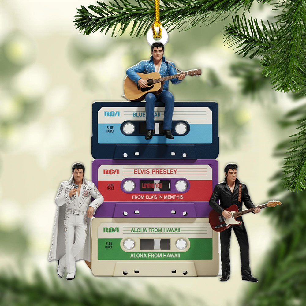 Elvis Presley Custom Shape 2-sided Acrylic Ornament – MAITM13794