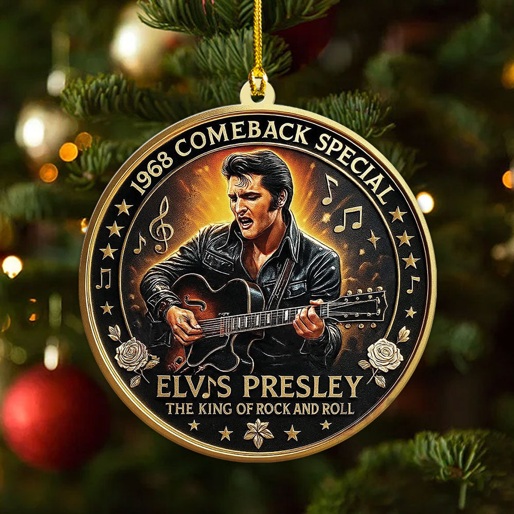 Elvis Presley Custom Shape 2-sided Acrylic Ornament – TANTN17061