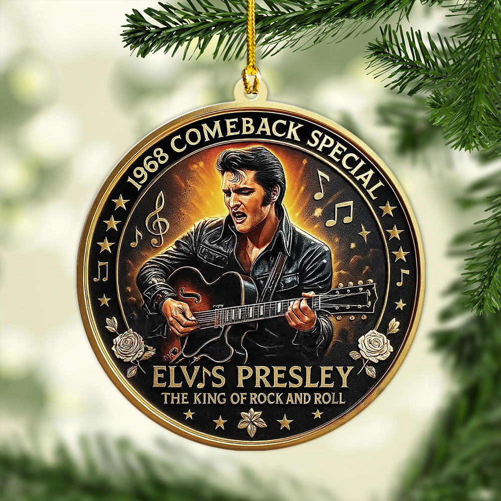 Elvis Presley Custom Shape 2-sided Acrylic Ornament – TANTN17061