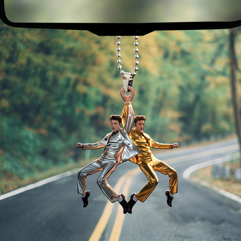 Elvis Presley Custom shape 2-sided Acrylic Car Ornament – MAITM 11730