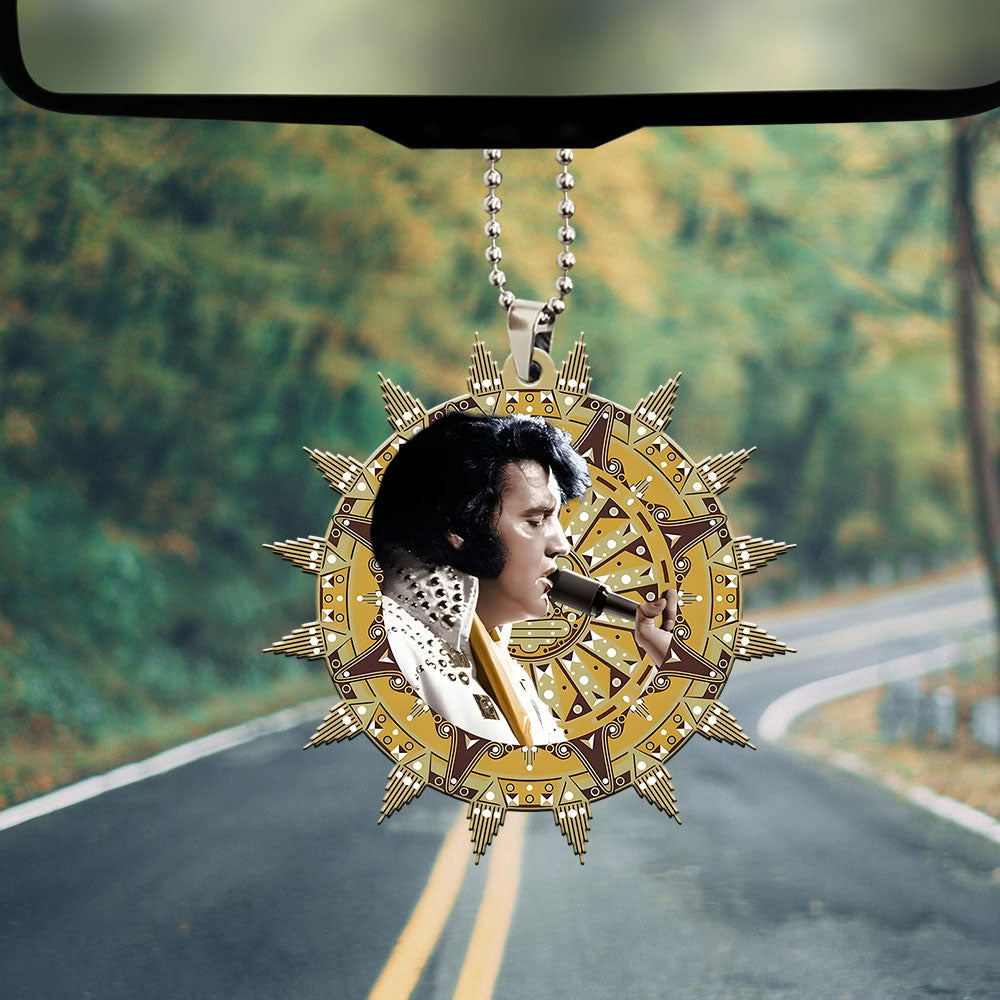 Elvis Presley Custom Shape 2-sided Acrylic Car Ornament – MAITM 8952