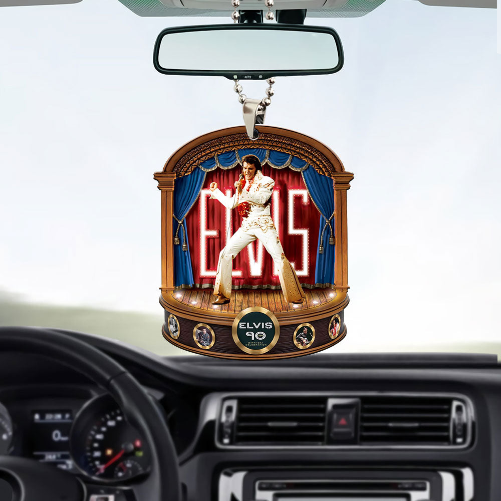 Elvis Presley Custom Shape 2-sided Acrylic Car Ornament – MAITM 9326