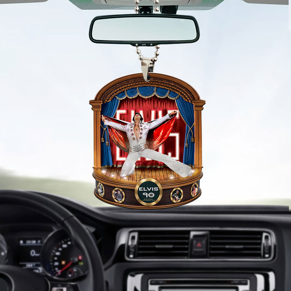 Elvis Presley Custom Shape 2-sided Acrylic Car Ornament – MAITM 9327