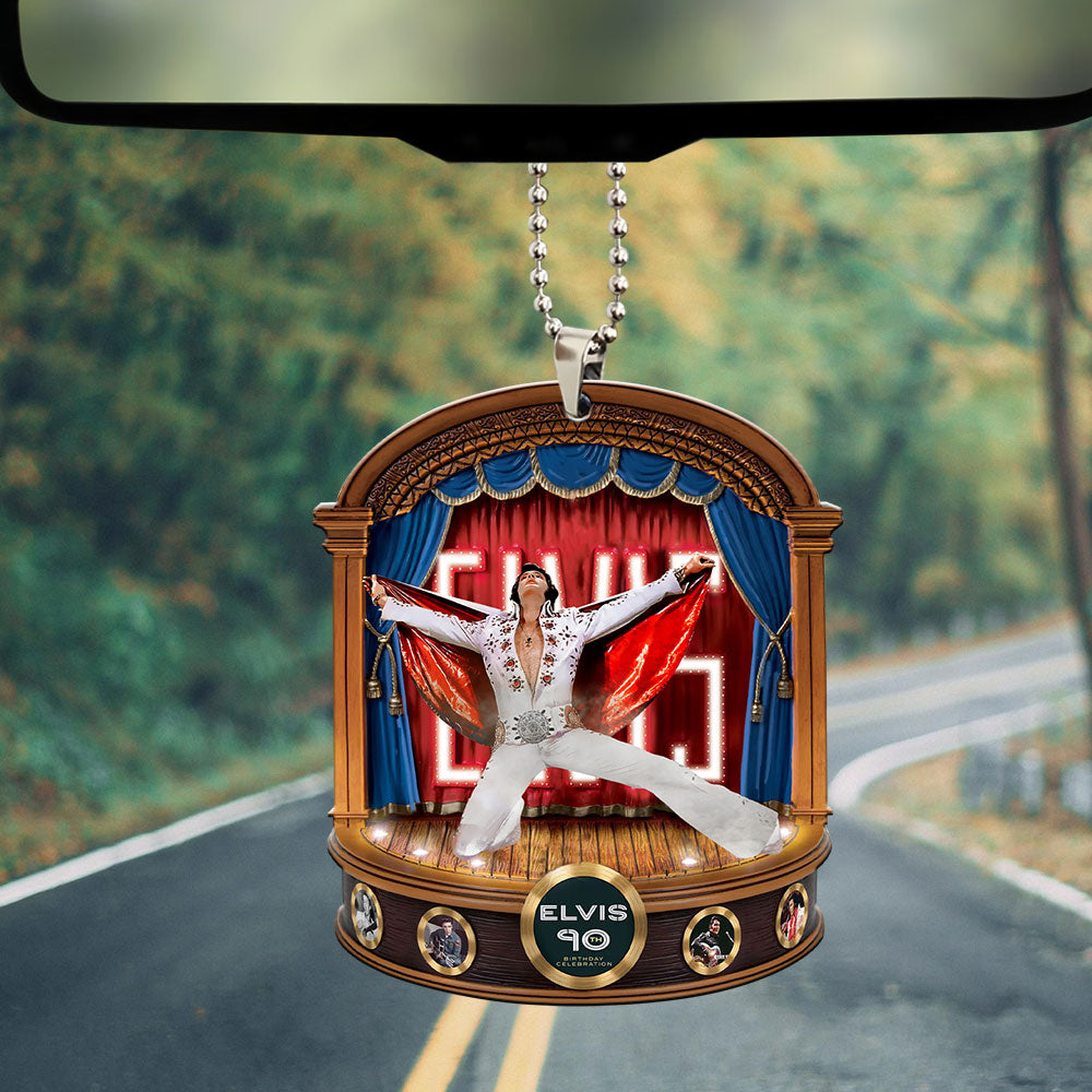 Elvis Presley Custom Shape 2-sided Acrylic Car Ornament – MAITM 9327