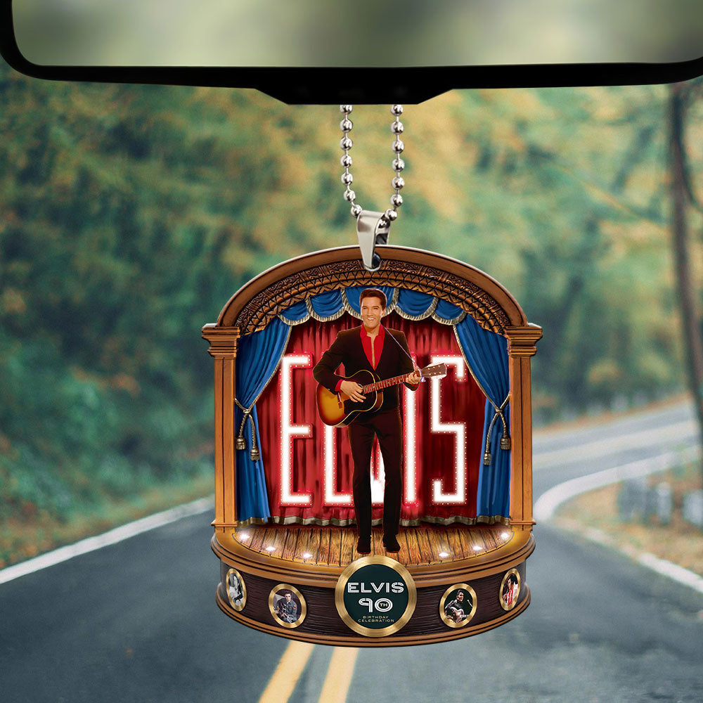 Elvis Presley Custom Shape 2-sided Acrylic Car Ornament – MAITM 9381