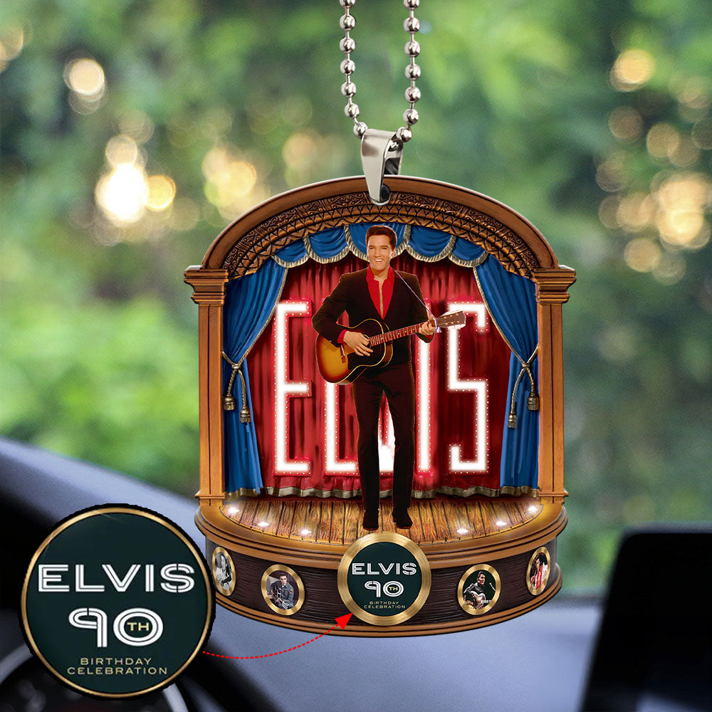 Elvis Presley Custom Shape 2-sided Acrylic Car Ornament – MAITM 9381