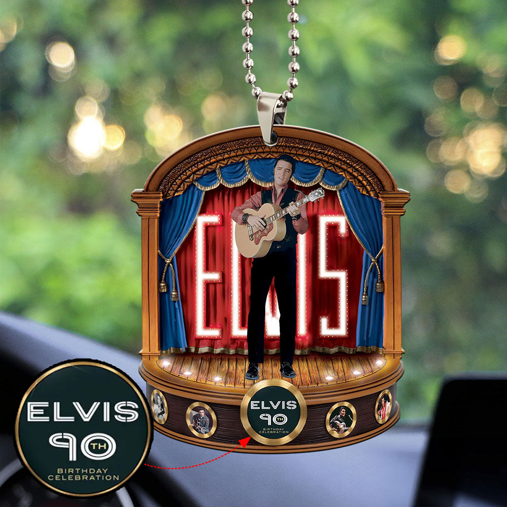 Elvis Presley Custom Shape 2-sided Acrylic Car Ornament – MAITM 9382