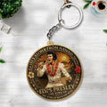 Elvis Presley Custom Shape 2-sided Keychain – TANTN17060