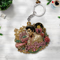Elvis Presley Custom Shape 2-sided Keychain – TANTN24731