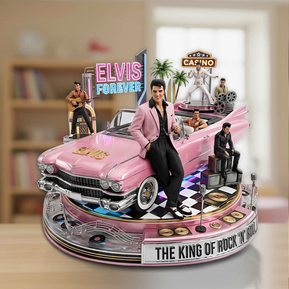 Elvis Presley Custom Shape Acrylic Plaque – TMTHU6456
