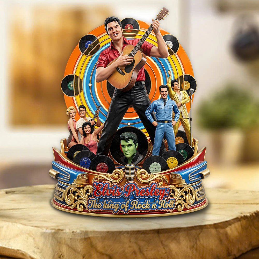 Elvis Presley Custom Shape Acrylic Plaque – TMTHU6458
