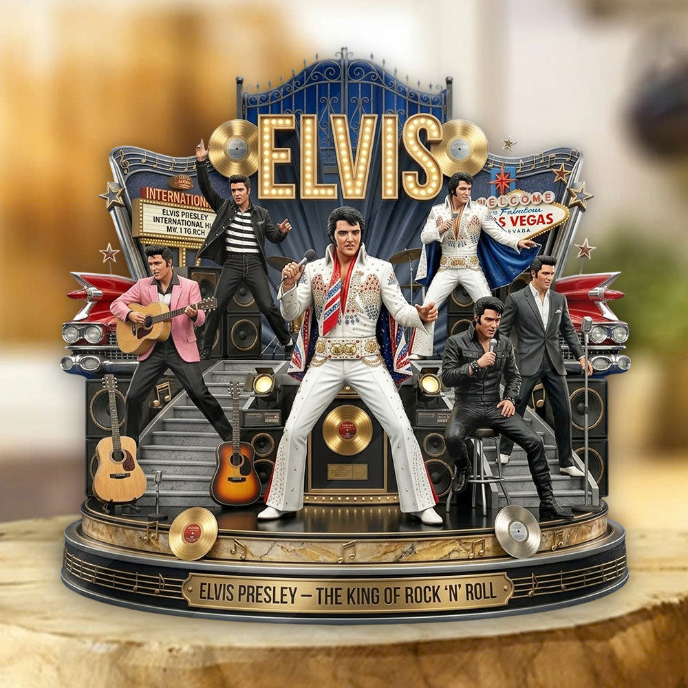 Elvis Presley Custom Shape Acrylic Plaque – TMTHU6724