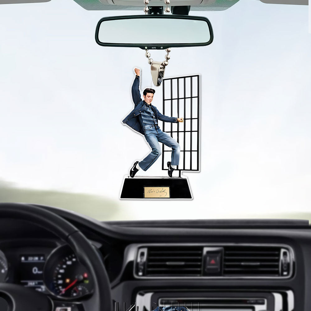 Elvis Presley Custom Shape Clear 1-sided Car Ornament – MAITM 9619