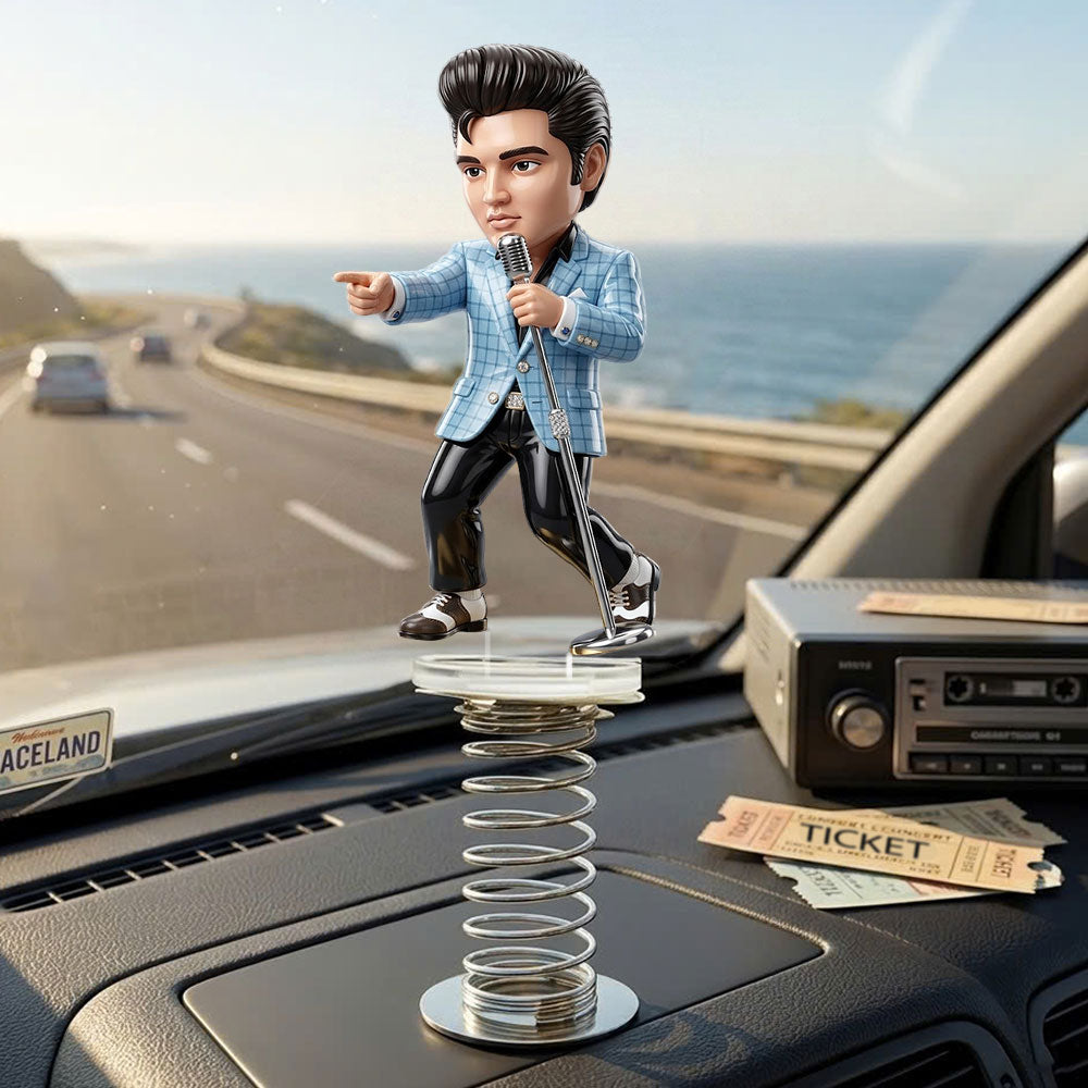 Elvis Presley Custom Shape Spring Acrylic Standee – TMTHU6738
