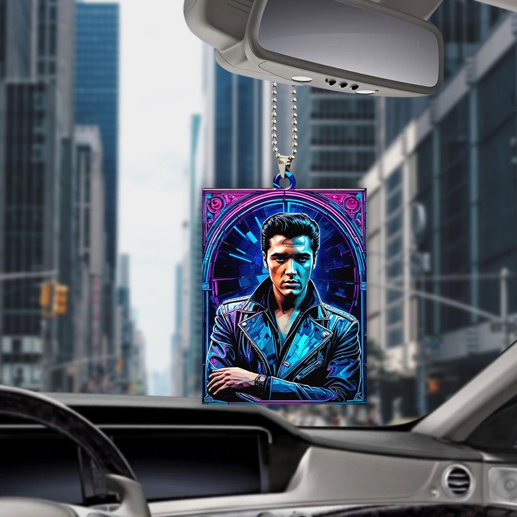 Elvis Presley Custom Shape 1-sided Acrylic Car Ornament – GNE 1255.1