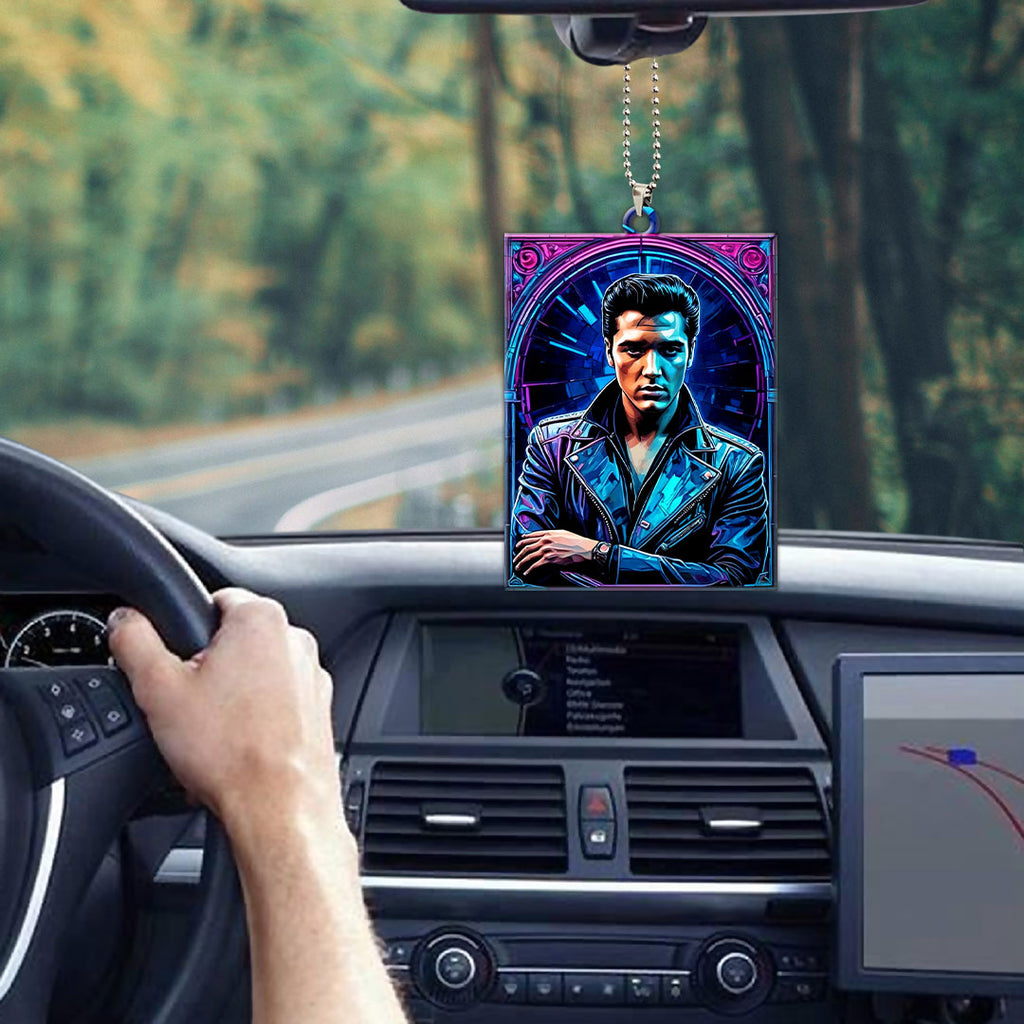 Elvis Presley Custom Shape 1-sided Acrylic Car Ornament – GNE 1255.1
