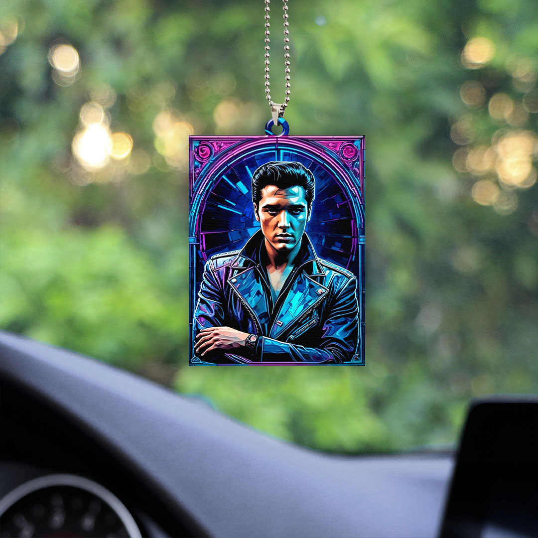 Elvis Presley Custom Shape 1-sided Acrylic Car Ornament – GNE 1255.1