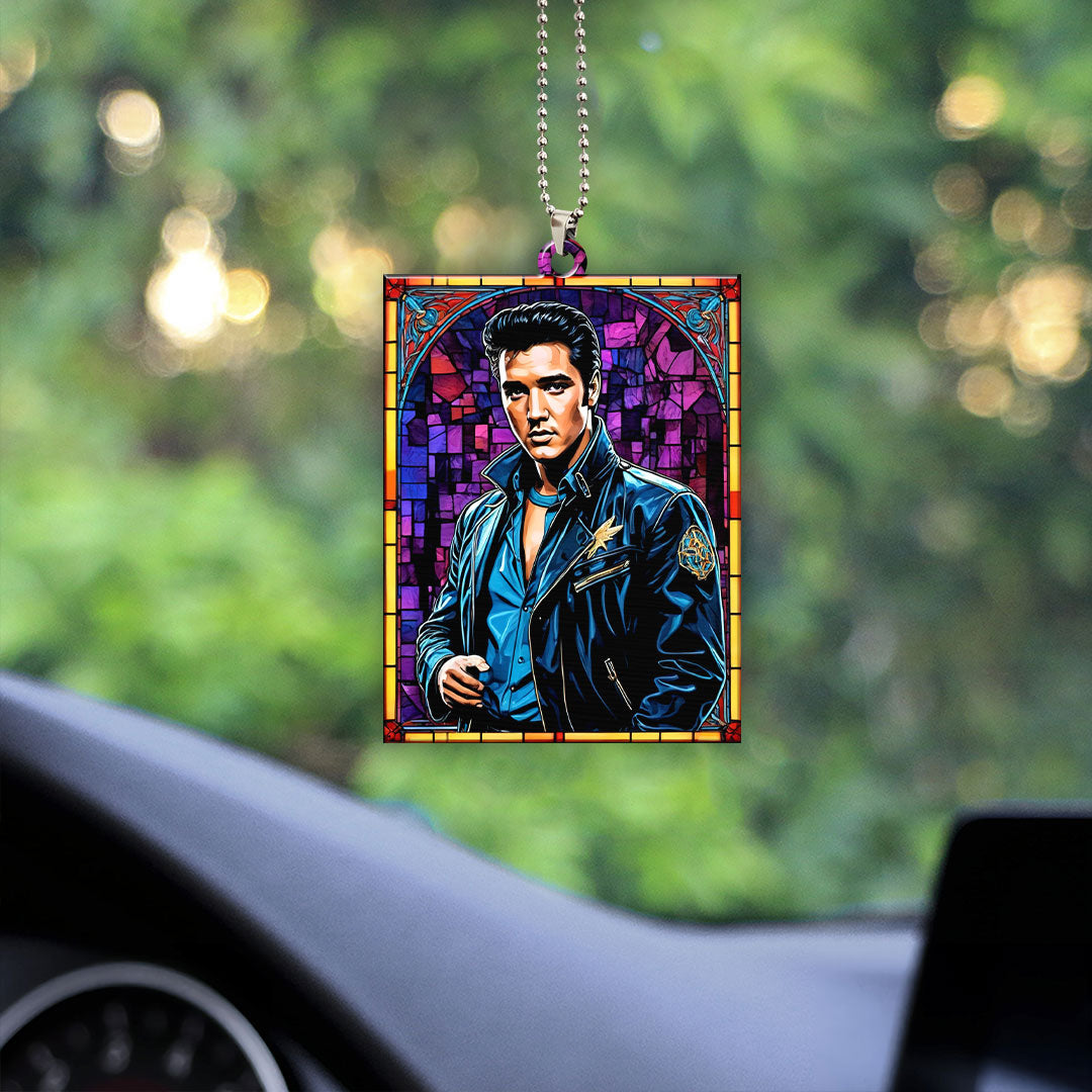 Elvis Presley Custom Shape 1-sided Acrylic Car Ornament – GNE 1255.2