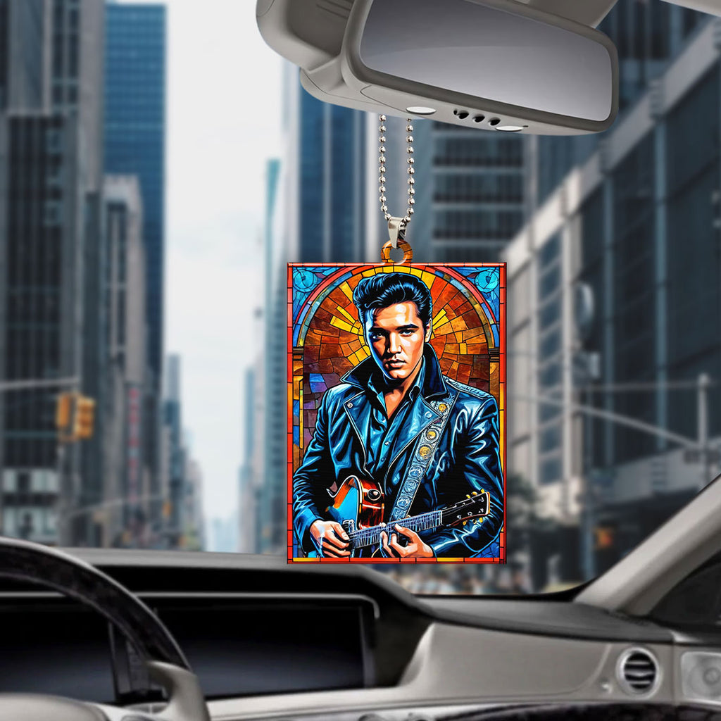 Elvis Presley Custom Shape 1-sided Acrylic Car Ornament – GNE 1255.3
