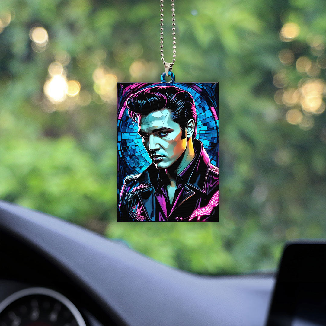 Elvis Presley Custom Shape 1-sided Acrylic Car Ornament – GNE 1255.4