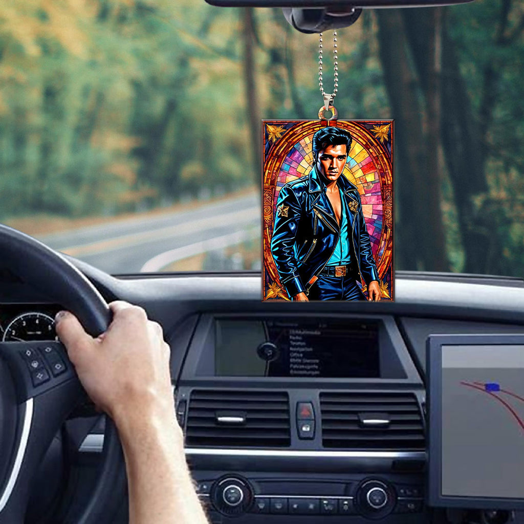 Elvis Presley Custom Shape 1-sided Acrylic Car Ornament – GNE 1255.5