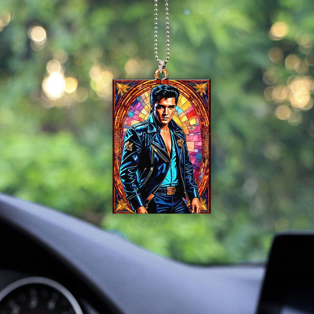 Elvis Presley Custom Shape 1-sided Acrylic Car Ornament – GNE 1255.5