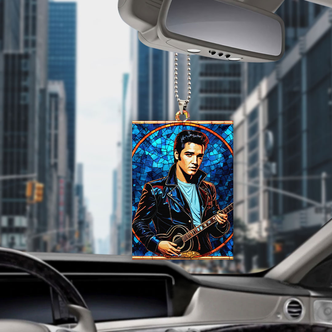 Elvis Presley Custom Shape 1-sided Acrylic Car Ornament – GNE 1255.6