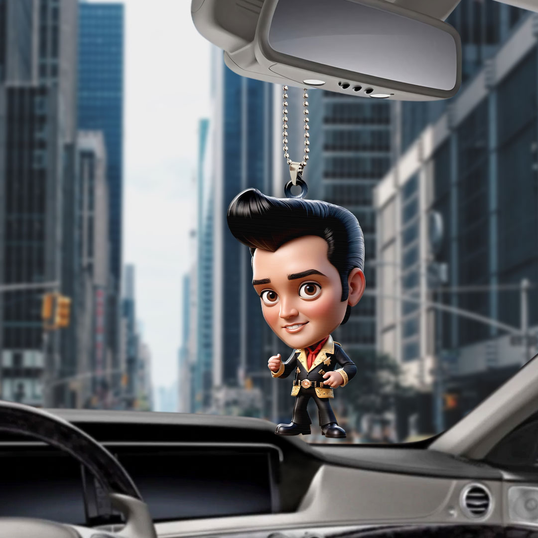 Elvis Presley Custom Shape 1-sided Acrylic Car Ornament – GNE 1276.1