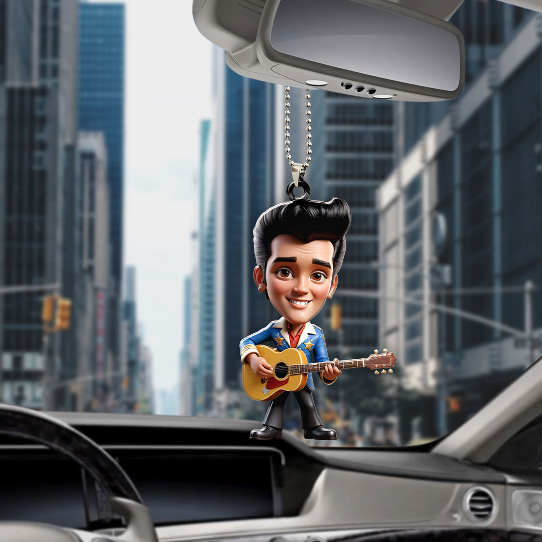 Elvis Presley Custom Shape 1-sided Acrylic Car Ornament – GNE 1276.3