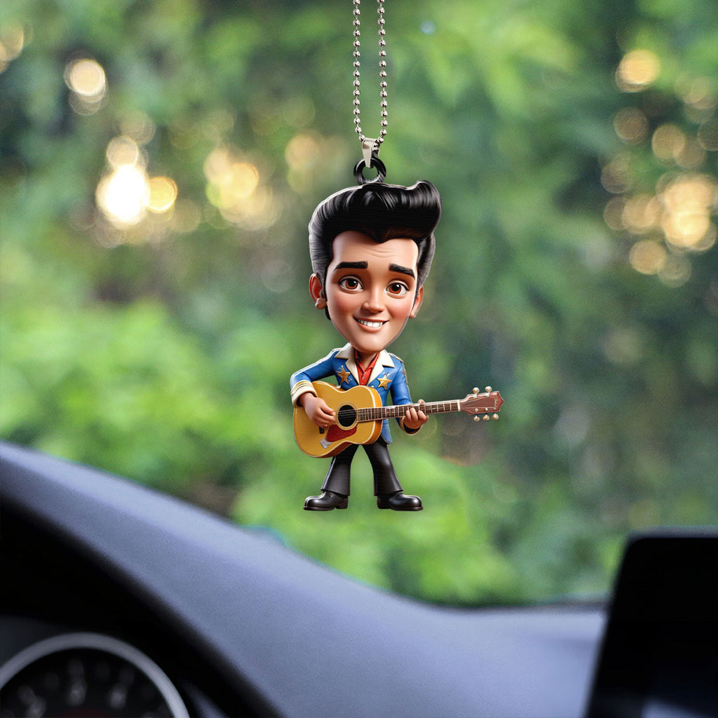 Elvis Presley Custom Shape 1-sided Acrylic Car Ornament – GNE 1276.3