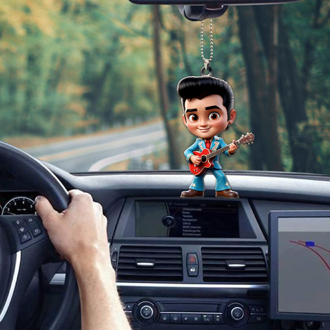 Elvis Presley Custom Shape 1-sided Acrylic Car Ornament – GNE 1276.4