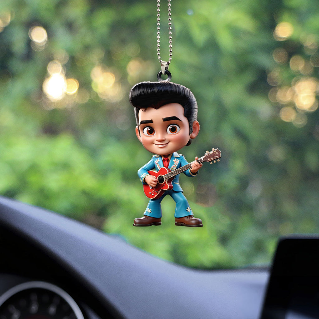 Elvis Presley Custom Shape 1-sided Acrylic Car Ornament – GNE 1276.4