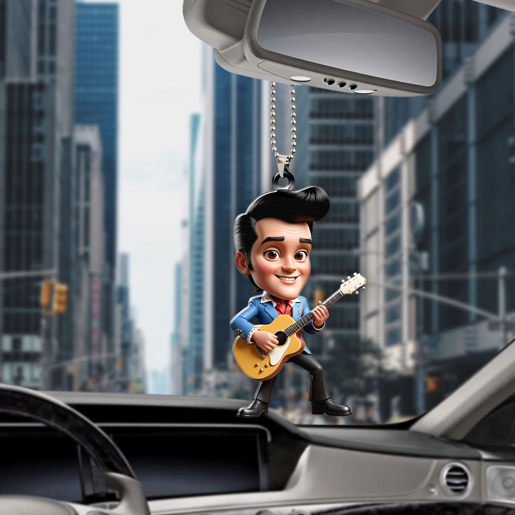 Elvis Presley Custom Shape 1-sided Acrylic Car Ornament – GNE 1276.5