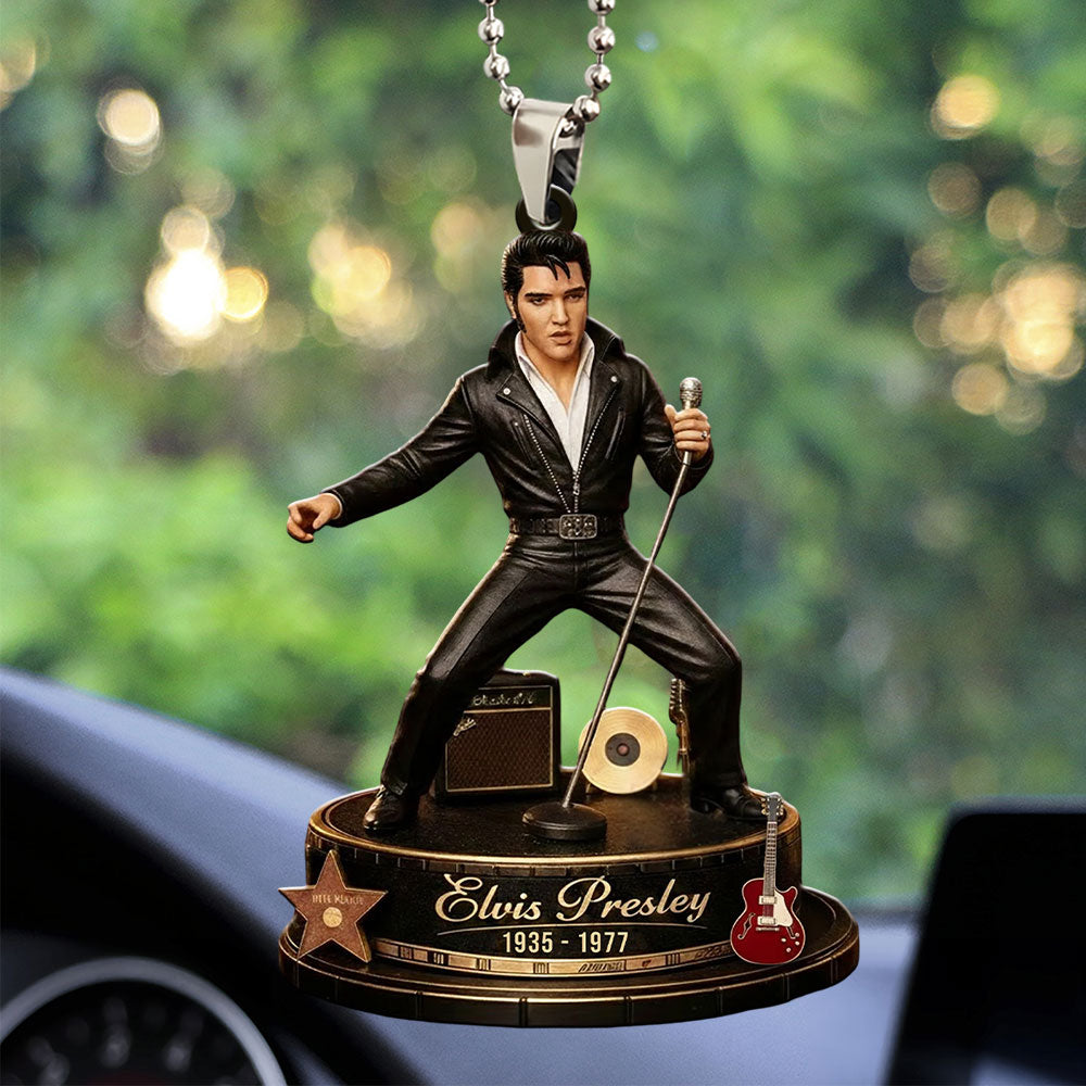Elvis Presley Custom shape 2-sided Acrylic Car Ornament – MAITM14908