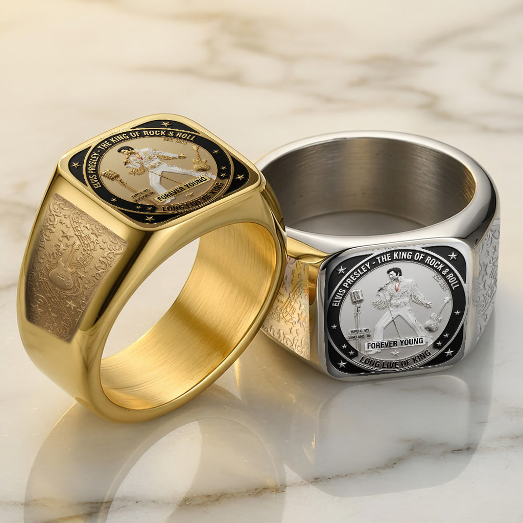 Elvis Presley 3D Engraved Ring – TANTN23389