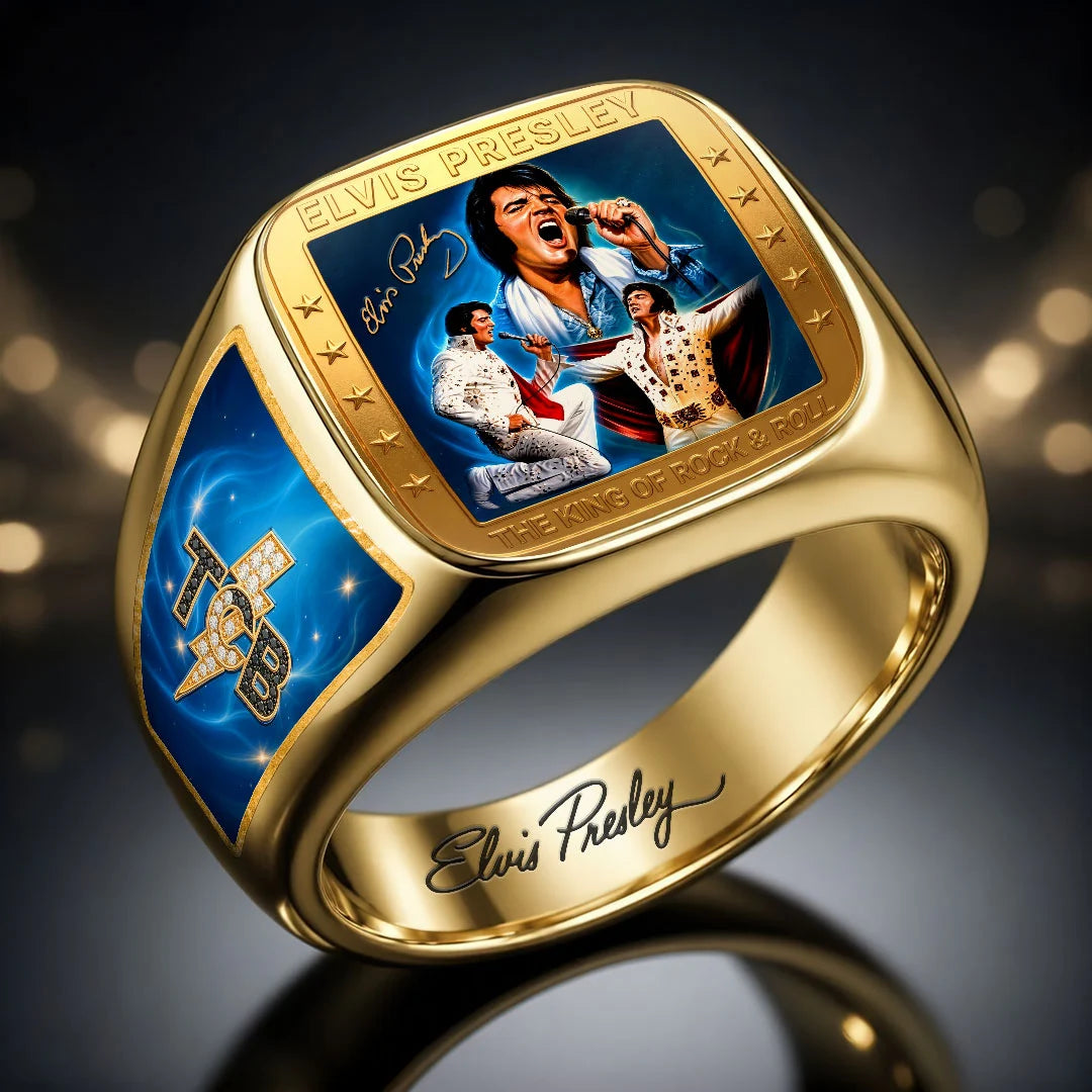 Elvis Presley 3D Engraved Ring – HOATT21201