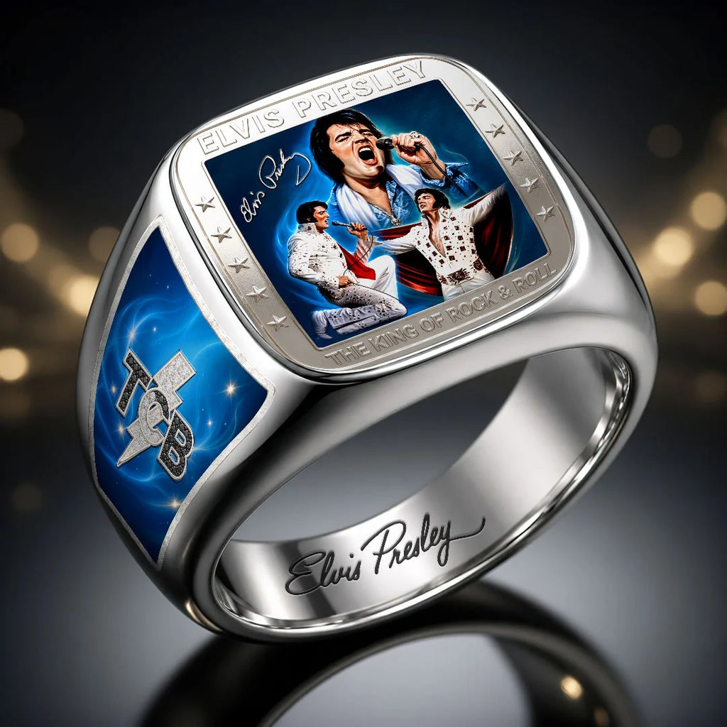 Elvis Presley 3D Engraved Ring – HOATT21201