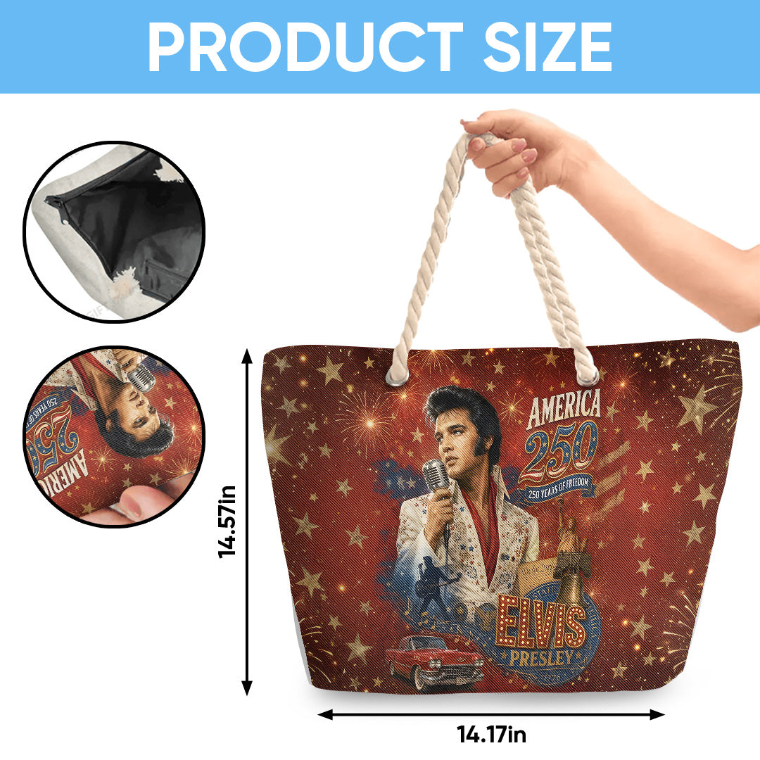 Elvis Presley Hemp Rope Tote Bag – TANTN24725