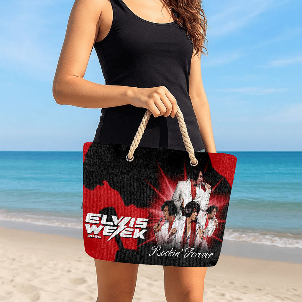 Elvis Presley Hemp Rope Tote Bag – HOATT 11691