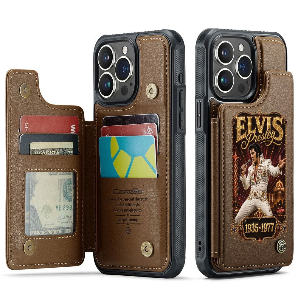 Elvis Presley Leather Wallet Phone Case – TMTHU7025